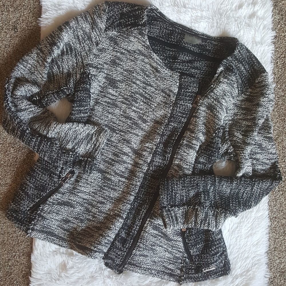 Calvin Klein Performance Black & White Knit Jacket Size 3X‎